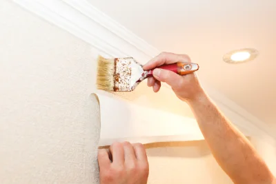 Pose de papier peint à Montsalier — revêtements muraux et toiles de verre